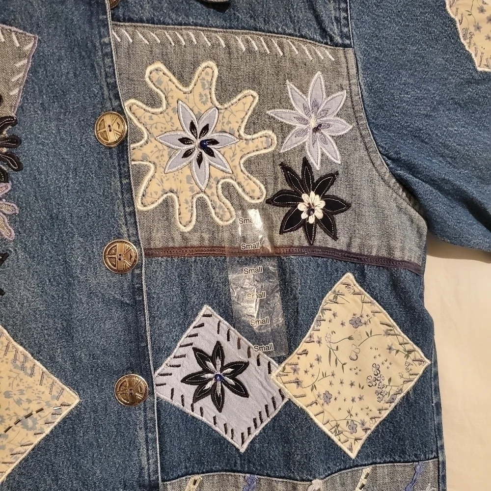NWT! KEREN HART DENIM JACKET - Picture 4 of 8
